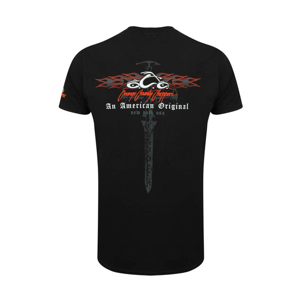 T-Shirt OCC Horizontal Flame black